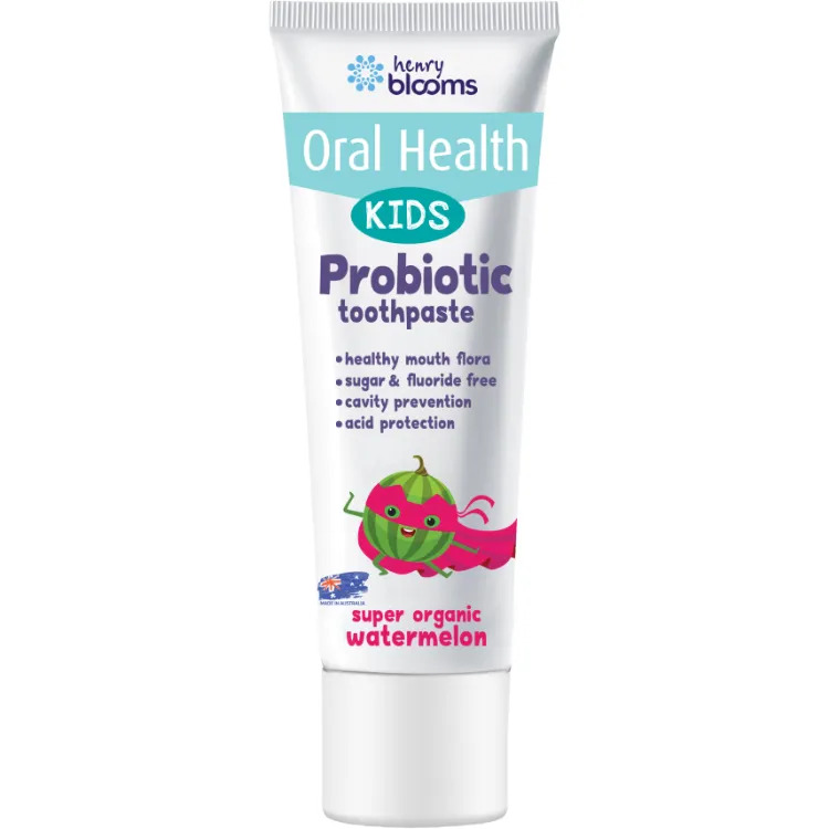 Henry Blooms Oral Health Probiotic Toothpaste Kids Watermalon 50g