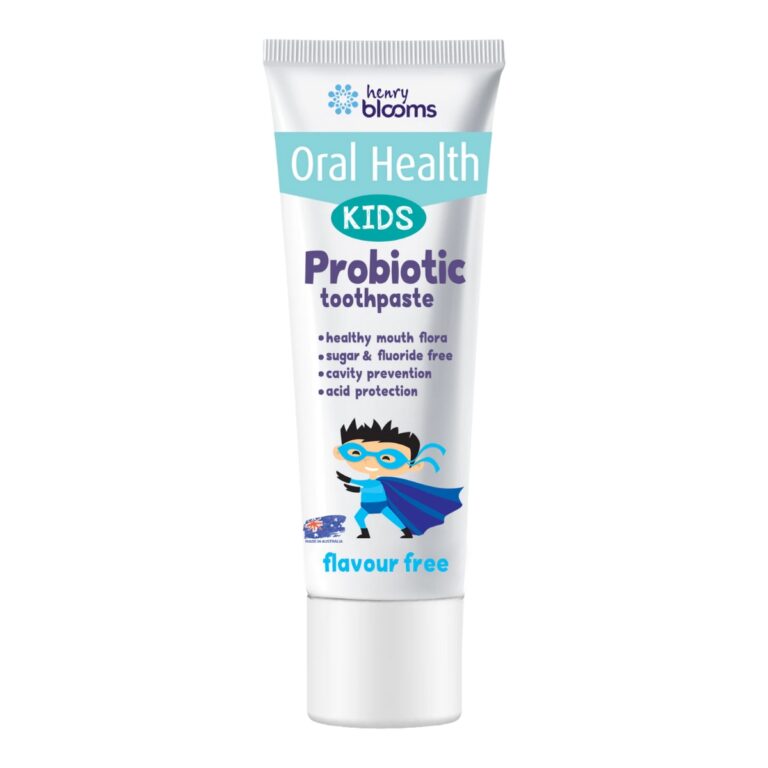 HENRY BLOOMS Kids Probiotic Toothpaste - Flavour Free 50G